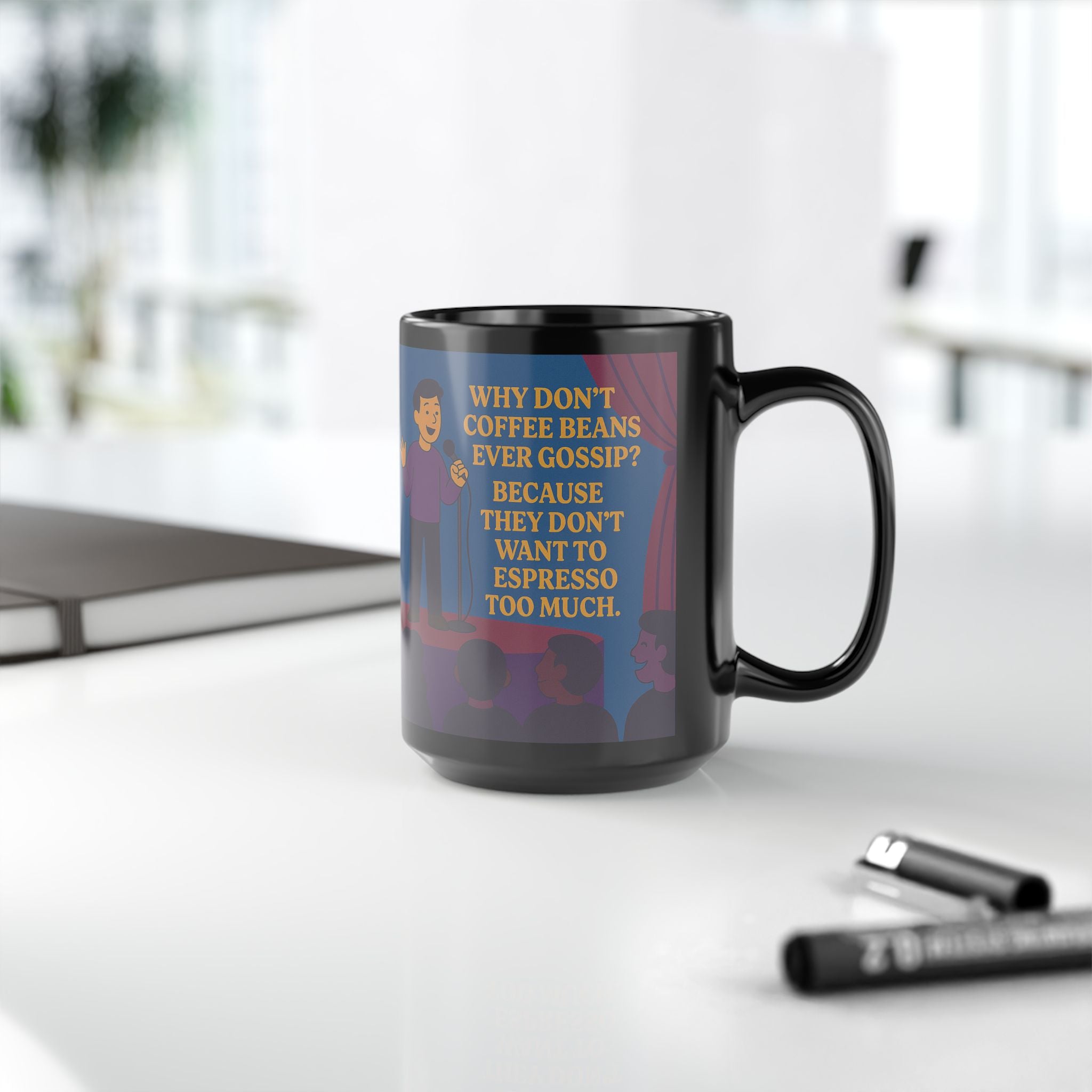 Black Mug, 15oz