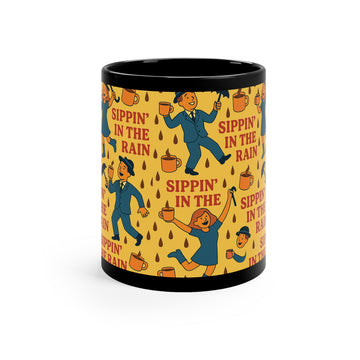 Sippin' in the Rain Mug, Cheerful Coffee Cup