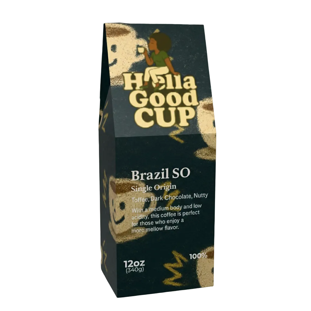 Brazil SO single origin coffee bag by Hella Good Cup