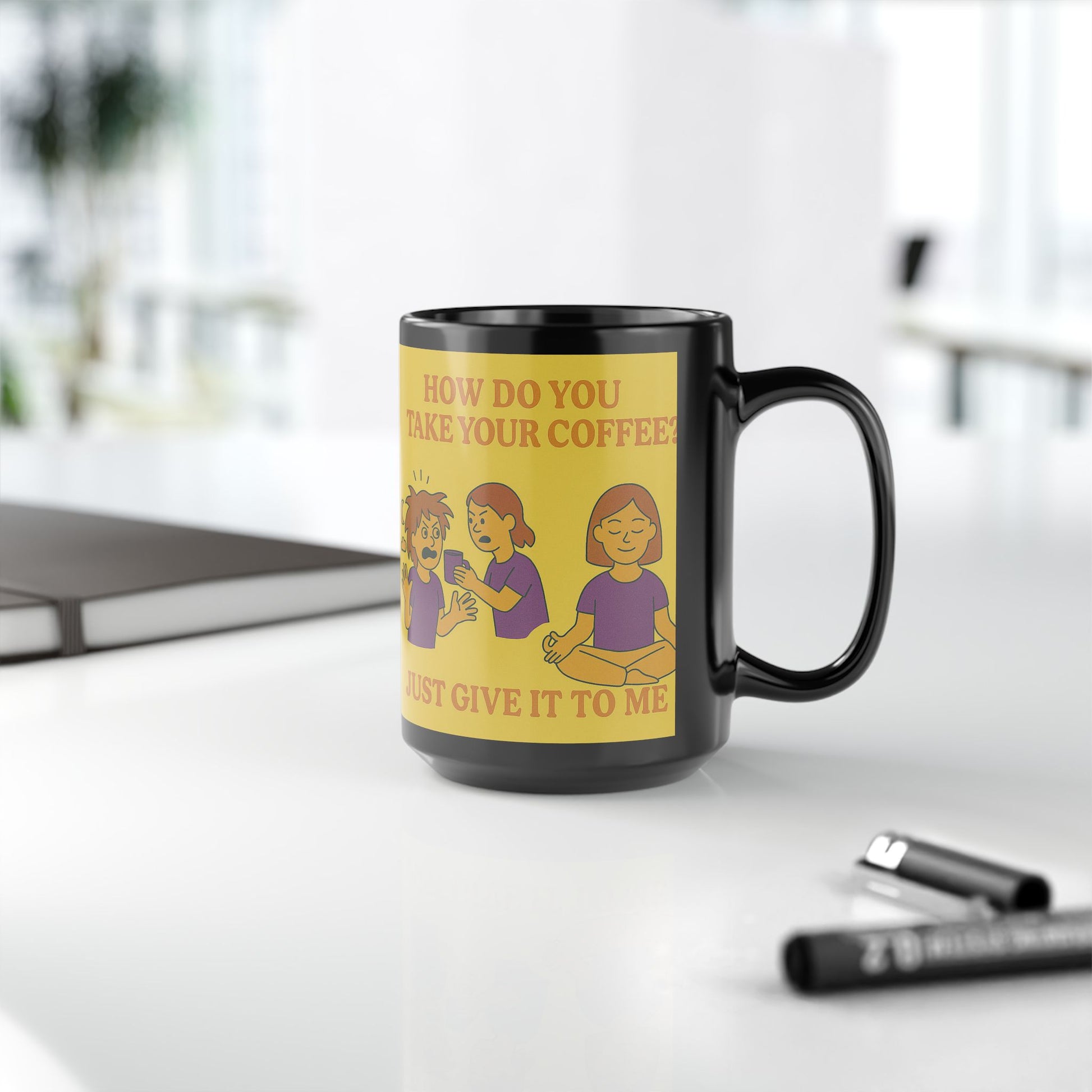 delightful Black Mug