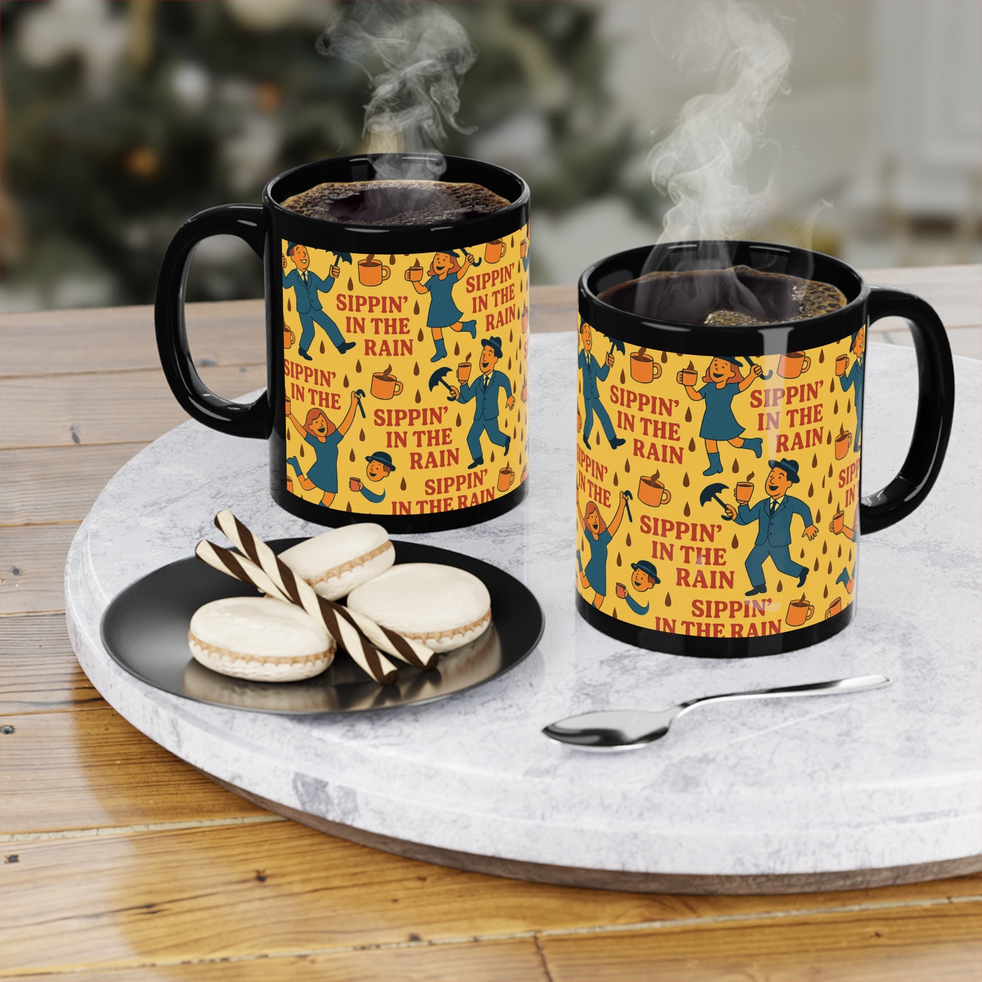 Rain Mug, Cheerful Coffee Cup