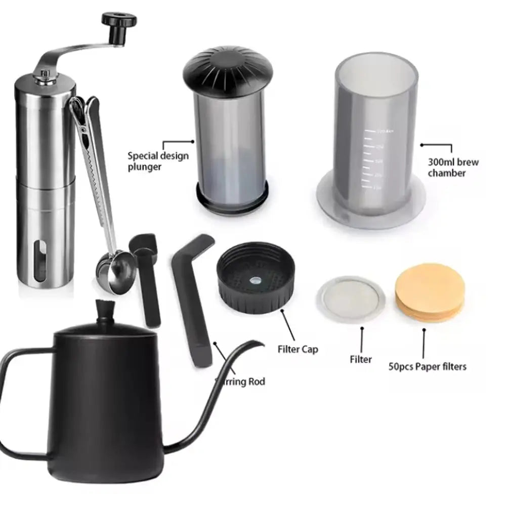 Espresso Coffee Maker Machine Filter Paper Portable Cafe French Press CafeCoffee Pot For AeroPress Machine Barista Tool-5