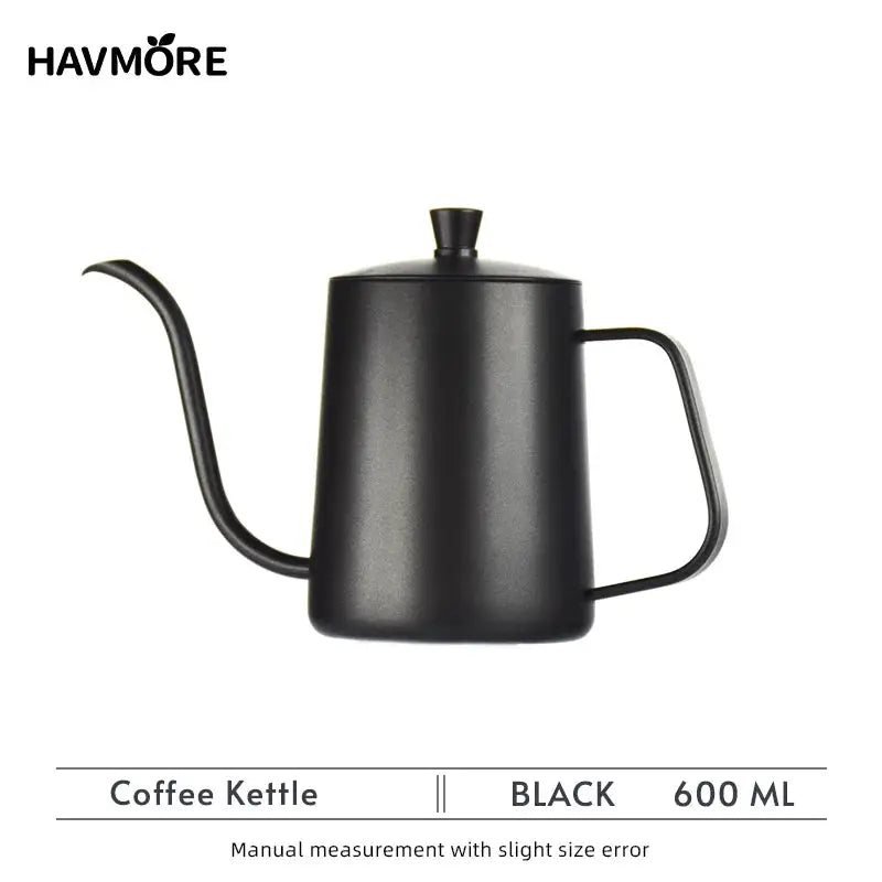Stainless Steel 600ml Long Gooseneck Spout Barista Espresso Coffee Makers-5