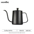 Stainless Steel 600ml Long Gooseneck Spout Barista Espresso Coffee Makers-5