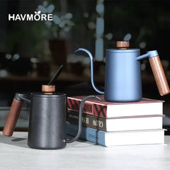 Stainless Steel 600ml Long Gooseneck Spout Barista Espresso Coffee Makers-0