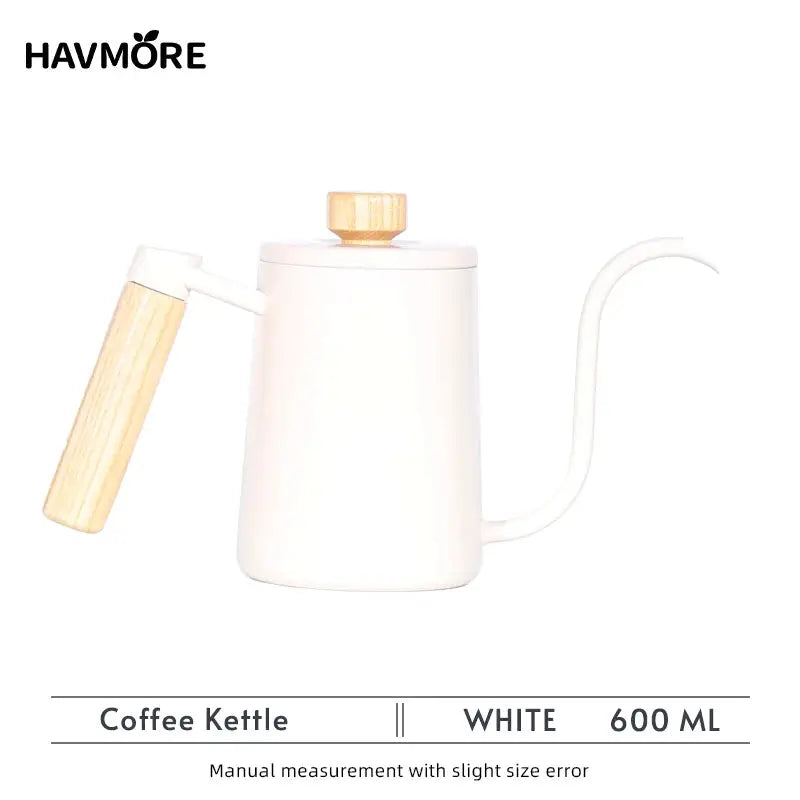 Stainless Steel 600ml Long Gooseneck Spout Barista Espresso Coffee Makers-8