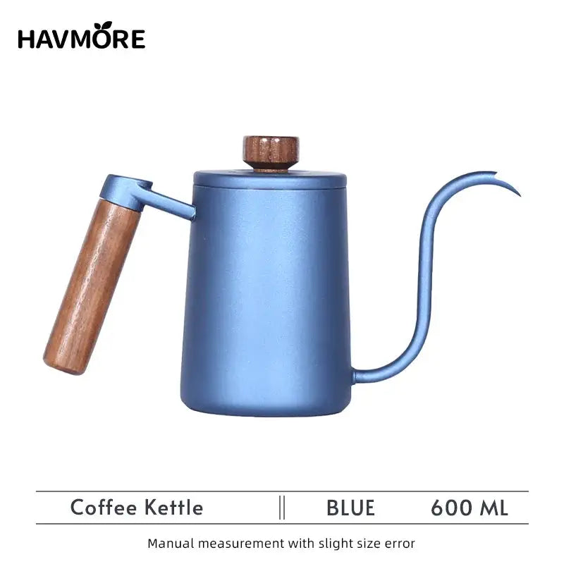 Stainless Steel 600ml Long Gooseneck Spout Barista Espresso Coffee Makers-7