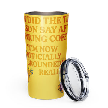 Tapered stainless steel tumbler