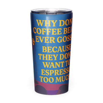 Tapered stainless steel tumbler