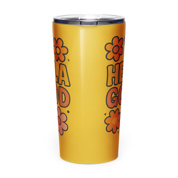 Tapered stainless steel tumbler