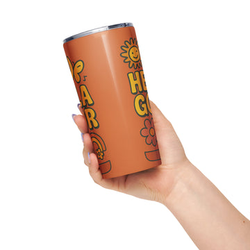 Tapered stainless steel tumbler