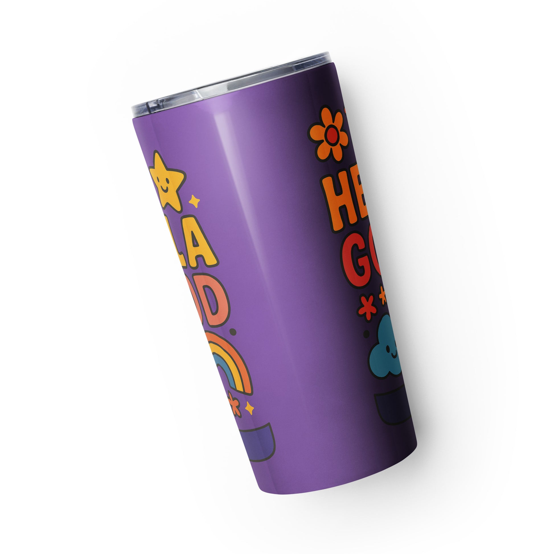 Tapered stainless steel tumbler