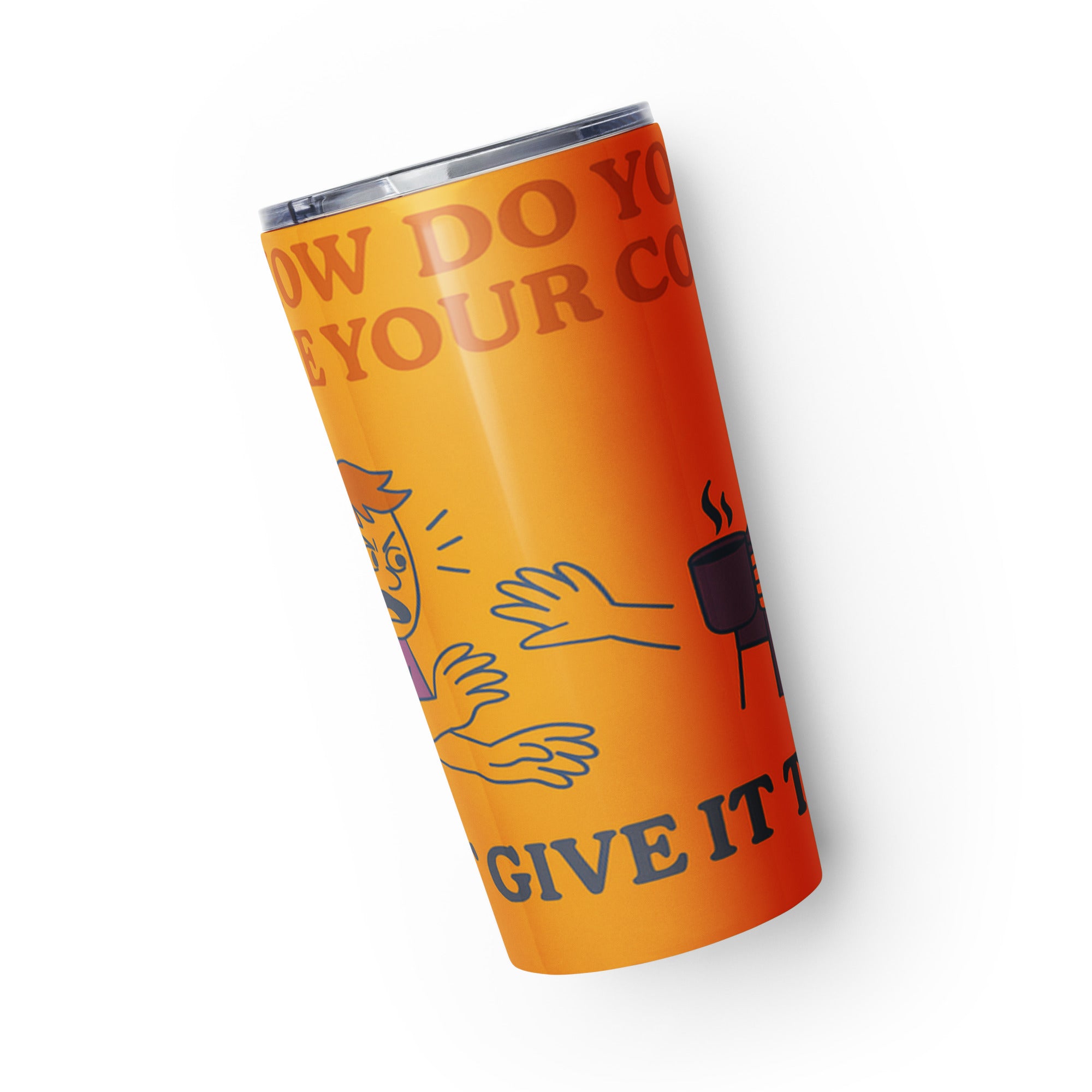 Tapered stainless steel tumbler