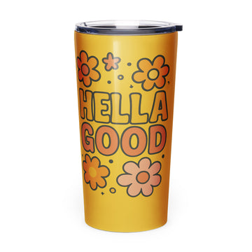 Tapered stainless steel tumbler